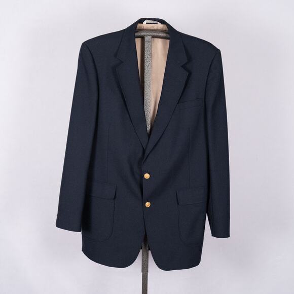 Arnold Palmer Executive Collection Men's Blazer Navy Blue w/ Gold Buttons 42 XL - Picture 1 of 9